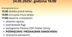 Zapraszamy na uroczyste poświęcenie i przekazanie samochodu OSP Osielec Górny