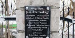 W hołdzie kpr. Oraczewskiemu - delegacja Gminy Jordanów w Proszowicach