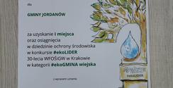 I miejsce dla Gminy Jordanów