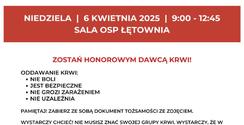 Zapraszamy do udziału w akcji krwiodawstwa