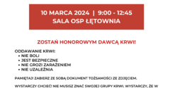 Akcja krwiodawstwa w OSP Łętownia