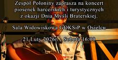 Zapraszamy na Koncert piosenek harcerskich