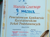 Uczniowie z Toporzyska docenieni w powiecie