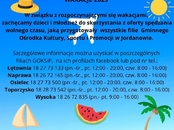 Wakacje 2025 - GOKSiP Jordanów zaprasza
