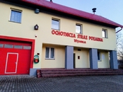 Defibrylator AED na budynku remizy OSP Wysoka