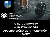 Zapisy do IV Gminnych zawodów w martwym ciągu