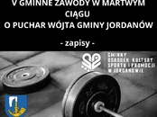 V Gminne zawody w martwym ciągu - zapisy