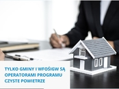 Uwaga! Tylko gminy i WFOŚiGW operatorami programu "Czyste powietrze"